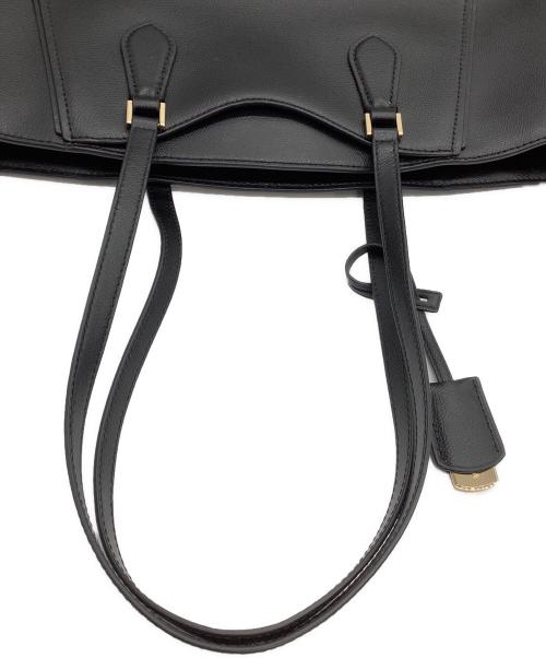 MICHAEL KORS（マイケル・コース）MICHAEL KORS (マイケル・コース) レザートートバッグ TARYN ブラックの古着・服飾アイテム