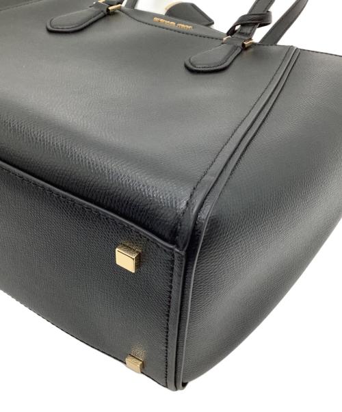 MICHAEL KORS（マイケル・コース）MICHAEL KORS (マイケル・コース) レザートートバッグ TARYN ブラックの古着・服飾アイテム