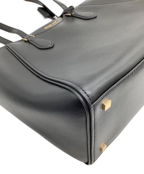 MICHAEL KORS（マイケル・コース）MICHAEL KORS (マイケル・コース) レザートートバッグ TARYN ブラックの古着・服飾アイテム