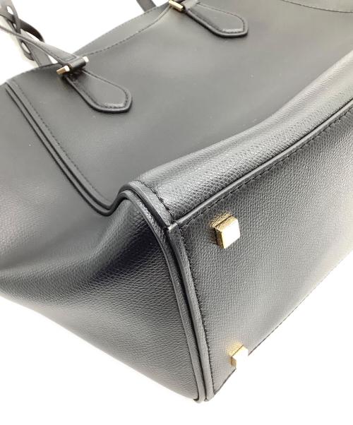 MICHAEL KORS（マイケル・コース）MICHAEL KORS (マイケル・コース) レザートートバッグ TARYN ブラックの古着・服飾アイテム