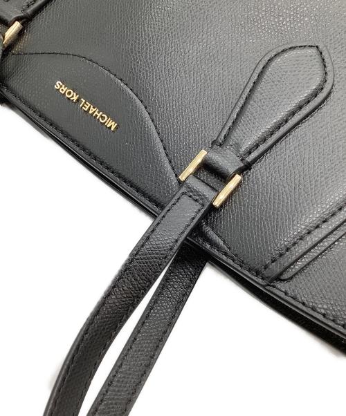 MICHAEL KORS（マイケル・コース）MICHAEL KORS (マイケル・コース) レザートートバッグ TARYN ブラックの古着・服飾アイテム