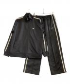 New Eraニューエラ）の古着「セットアップジャージ　スムース ジャージー トラックジャケット(トップス)」｜ブラック×ホワイト