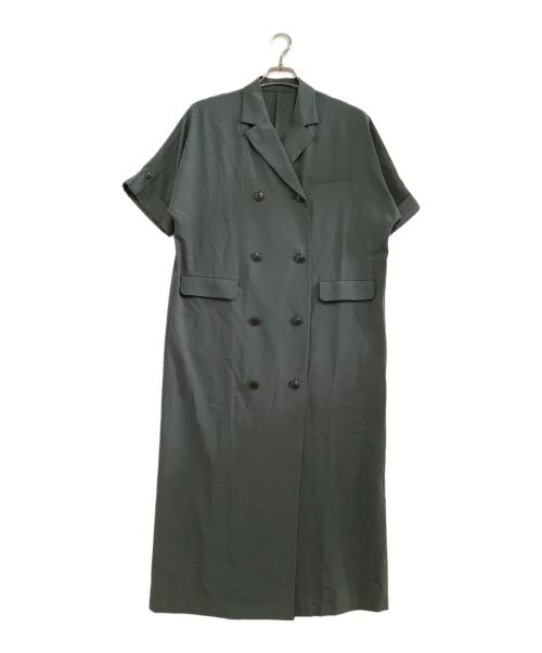 RIM.ARK（リムアーク）RIM.ARK (リムアーク) 半袖ワンピース　Double breasted OP　25SS グリーン サイズ:36の古着・服飾アイテム
