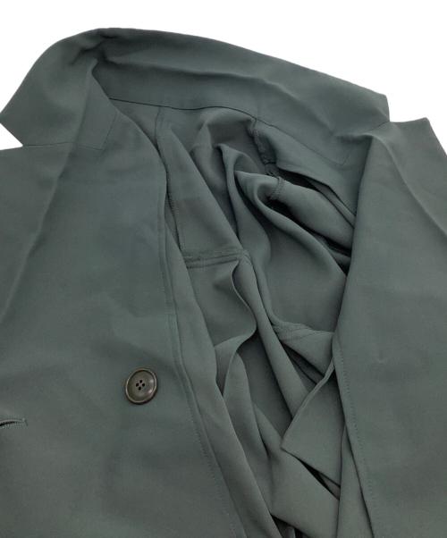 RIM.ARK（リムアーク）RIM.ARK (リムアーク) 半袖ワンピース　Double breasted OP　25SS グリーン サイズ:36の古着・服飾アイテム