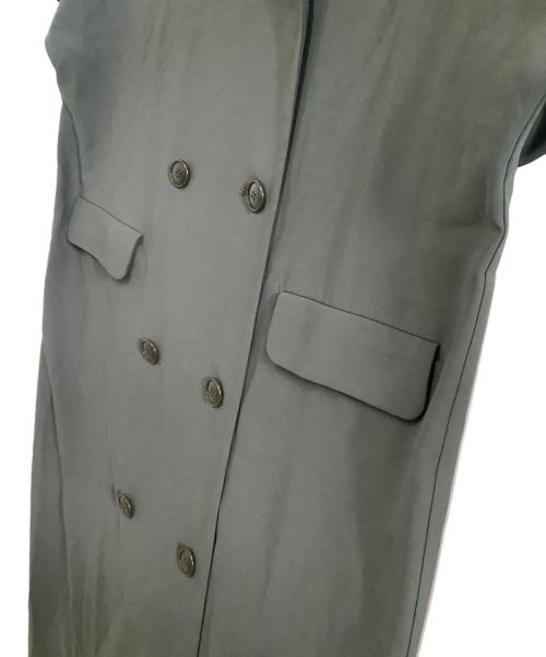 RIM.ARK（リムアーク）RIM.ARK (リムアーク) 半袖ワンピース　Double breasted OP　25SS グリーン サイズ:36の古着・服飾アイテム