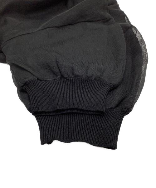 RIM.ARK（リムアーク）RIM.ARK (リムアーク) 半袖ワンピース　Chiffon Docking CD/OP　25SS ブラック サイズ:38の古着・服飾アイテム