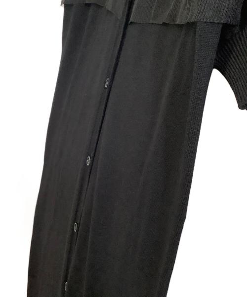 RIM.ARK（リムアーク）RIM.ARK (リムアーク) 半袖ワンピース　Chiffon Docking CD/OP　25SS ブラック サイズ:38の古着・服飾アイテム