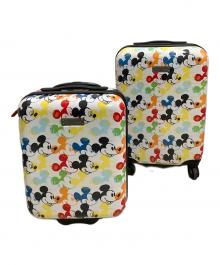 AMERICAN TOURISTER（アメリカンツーリスター）の古着「キャリーバッグ MICKEY MOUSE 2Pセット」｜ホワイト