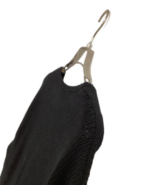 BLACK Scandal Yohji Yamamoto（ブラックスキャンダルヨウジヤマモト）BLACK Scandal Yohji Yamamoto (ブラックスキャンダルヨウジヤマモト) 厚手ニット　蜘蛛の巣　18AW ブラック サイズ:Lの古着・服飾アイテム
