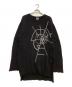 BLACK Scandal Yohji Yamamoto（ブラックスキャンダルヨウジヤマモト）の古着「厚手ニット　蜘蛛の巣　18AW」｜ブラック