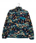 Patagoniaパタゴニア）の古着「フリースジャケット　ライトウェイト・シンチラ・スナップT・プルオーバー」｜パープル×ブルー