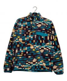 Patagonia（パタゴニア）の古着「フリースジャケット　ライトウェイト・シンチラ・スナップT・プルオーバー」｜パープル×ブルー