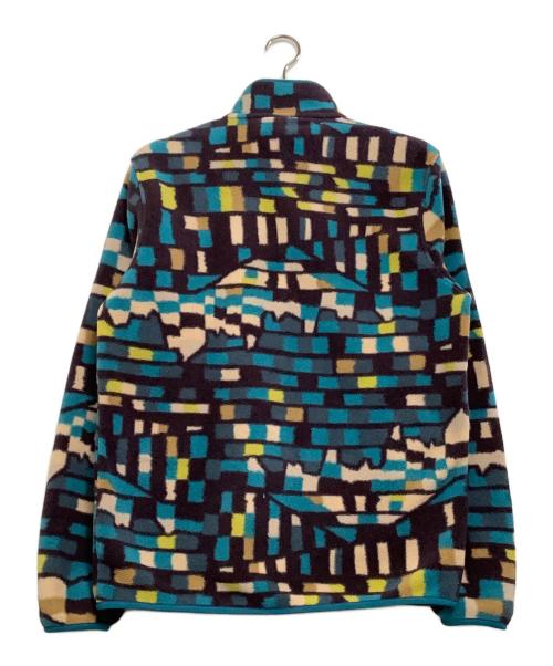 Patagonia（パタゴニア）Patagonia (パタゴニア) フリースジャケット　ライトウェイト・シンチラ・スナップT・プルオーバー パープル×ブルー サイズ:Mの古着・服飾アイテム
