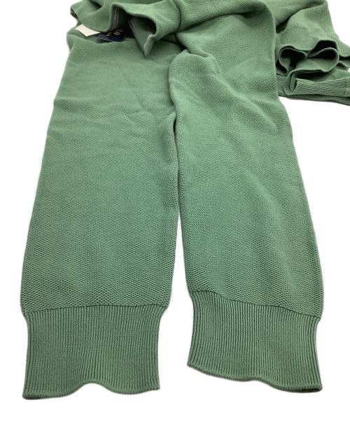 POLO RALPH LAUREN（ポロ・ラルフローレン）POLO RALPH LAUREN (ポロ・ラルフローレン) 薄手ニット　ハーフジップ グリーン サイズ:M 未使用品の古着・服飾アイテム