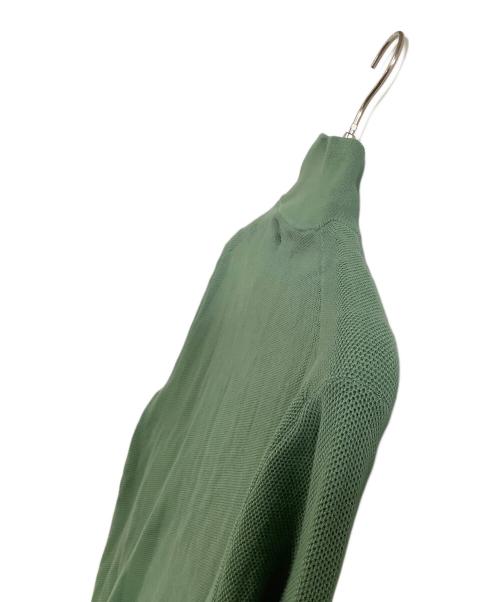 POLO RALPH LAUREN（ポロ・ラルフローレン）POLO RALPH LAUREN (ポロ・ラルフローレン) 薄手ニット　ハーフジップ グリーン サイズ:M 未使用品の古着・服飾アイテム