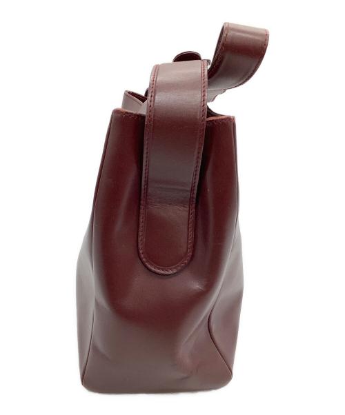 Cartier（カルティエ）Cartier (カルティエ) ショルダーバッグ　ターンロック ボルドーの古着・服飾アイテム