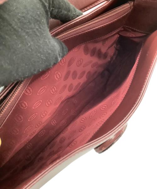 Cartier（カルティエ）Cartier (カルティエ) ショルダーバッグ　ターンロック ボルドーの古着・服飾アイテム