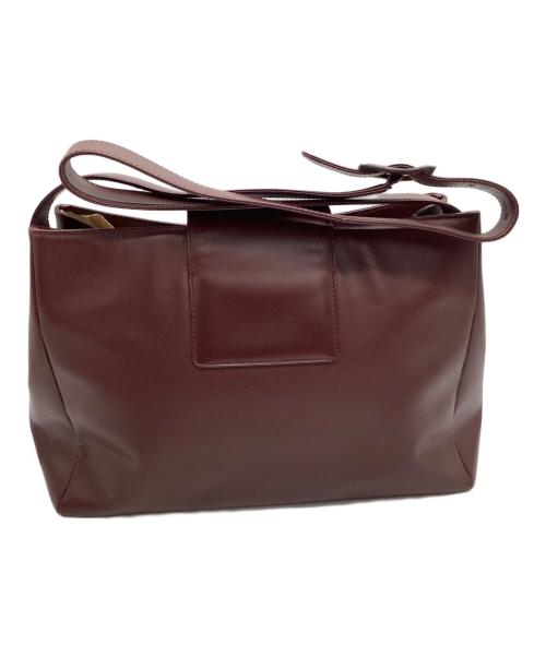 Cartier（カルティエ）Cartier (カルティエ) ショルダーバッグ　ターンロック ボルドーの古着・服飾アイテム