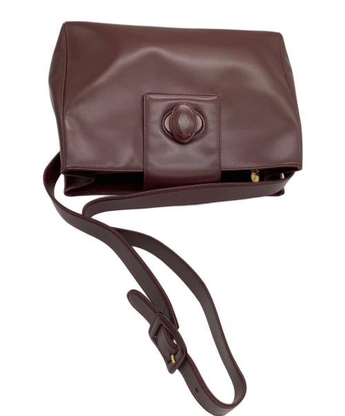 Cartier（カルティエ）Cartier (カルティエ) ショルダーバッグ　ターンロック ボルドーの古着・服飾アイテム