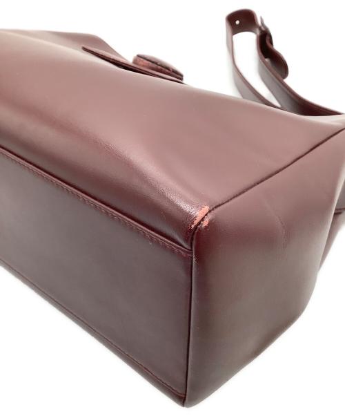 Cartier（カルティエ）Cartier (カルティエ) ショルダーバッグ　ターンロック ボルドーの古着・服飾アイテム