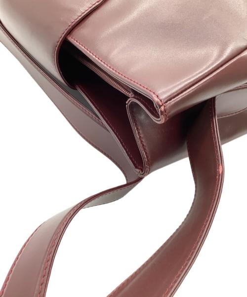 Cartier（カルティエ）Cartier (カルティエ) ショルダーバッグ　ターンロック ボルドーの古着・服飾アイテム