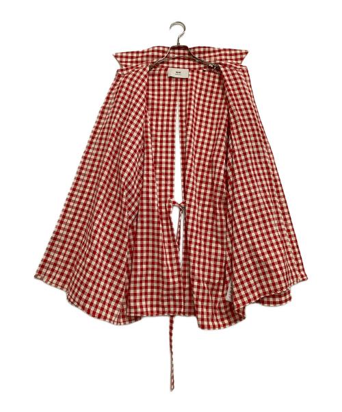 ami（アミ）ami (アミ) 長袖シャツ　チェック レッド×ホワイト サイズ:Lの古着・服飾アイテム