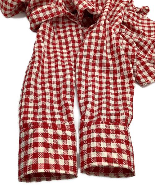 ami（アミ）ami (アミ) 長袖シャツ　チェック レッド×ホワイト サイズ:Lの古着・服飾アイテム