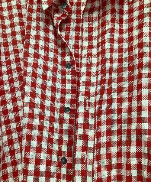 ami（アミ）ami (アミ) 長袖シャツ　チェック レッド×ホワイト サイズ:Lの古着・服飾アイテム