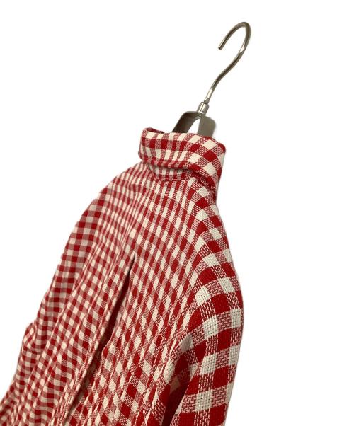 ami（アミ）ami (アミ) 長袖シャツ　チェック レッド×ホワイト サイズ:Lの古着・服飾アイテム