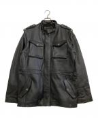 Liugoo Leathersリューグーレザーズ）の古着「レザージャケット」｜ブラック