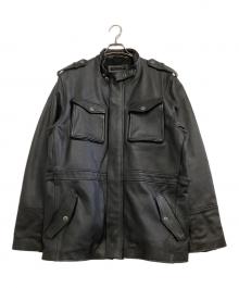Liugoo Leathers（リューグーレザーズ）の古着「レザージャケット」｜ブラック