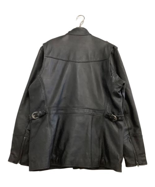 Liugoo Leathers（リューグーレザーズ）LIUGOO LEATHERS (リューグーレザーズ) レザージャケット ブラック サイズ: 3Lの古着・服飾アイテム