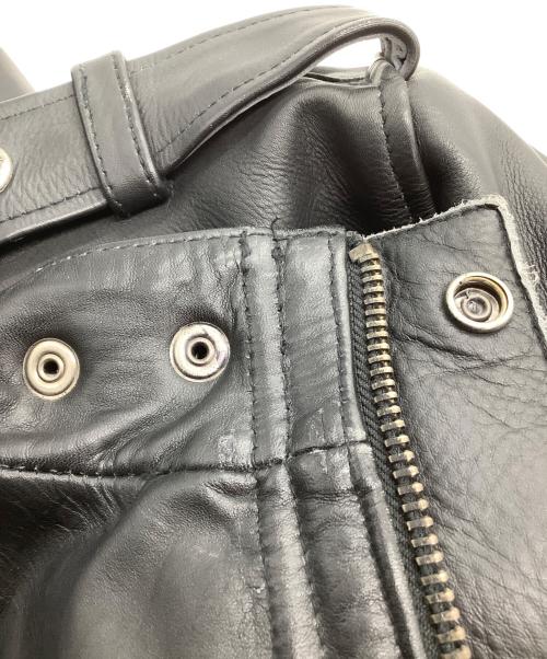 Liugoo Leathers（リューグーレザーズ）LIUGOO LEATHERS (リューグーレザーズ) レザージャケット ブラック サイズ: 3Lの古着・服飾アイテム