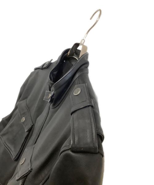Liugoo Leathers（リューグーレザーズ）LIUGOO LEATHERS (リューグーレザーズ) レザージャケット ブラック サイズ: 3Lの古着・服飾アイテム