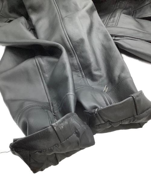 Liugoo Leathers（リューグーレザーズ）LIUGOO LEATHERS (リューグーレザーズ) レザージャケット ブラック サイズ: 3Lの古着・服飾アイテム