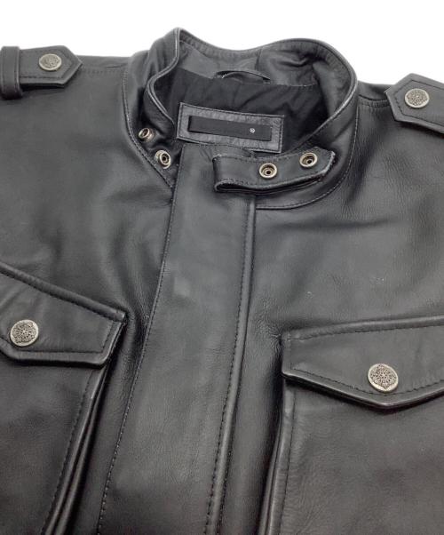 Liugoo Leathers（リューグーレザーズ）LIUGOO LEATHERS (リューグーレザーズ) レザージャケット ブラック サイズ: 3Lの古着・服飾アイテム