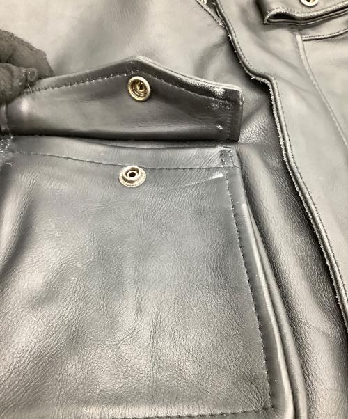 Liugoo Leathers（リューグーレザーズ）LIUGOO LEATHERS (リューグーレザーズ) レザージャケット ブラック サイズ: 3Lの古着・服飾アイテム