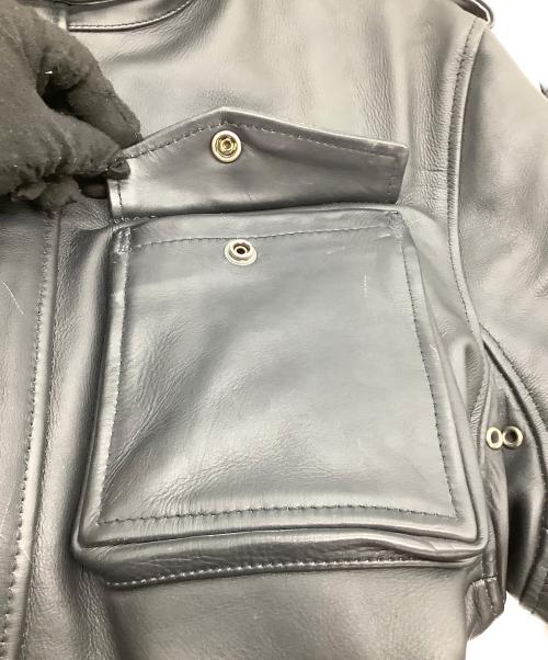 Liugoo Leathers（リューグーレザーズ）LIUGOO LEATHERS (リューグーレザーズ) レザージャケット ブラック サイズ: 3Lの古着・服飾アイテム