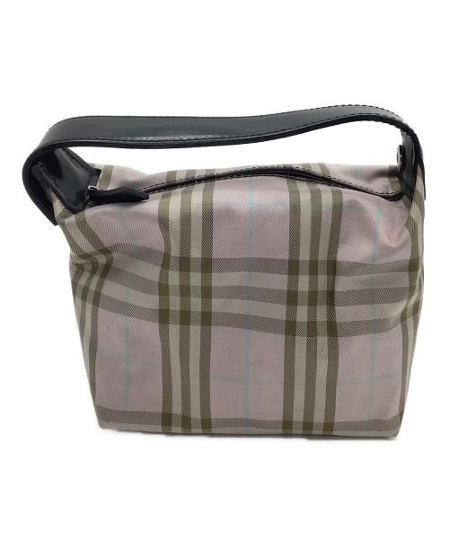 BURBERRY LONDON（バーバリーロンドン）BURBERRY LONDON (バーバリーロンドン) アクセサリーポーチ ピンク×ブラウンの古着・服飾アイテム