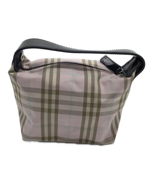 BURBERRY LONDON（バーバリーロンドン）BURBERRY LONDON (バーバリーロンドン) アクセサリーポーチ ピンク×ブラウンの古着・服飾アイテム