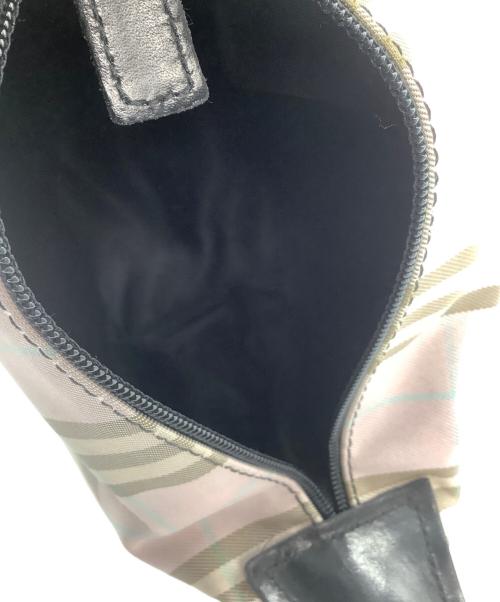 BURBERRY LONDON（バーバリーロンドン）BURBERRY LONDON (バーバリーロンドン) アクセサリーポーチ ピンク×ブラウンの古着・服飾アイテム