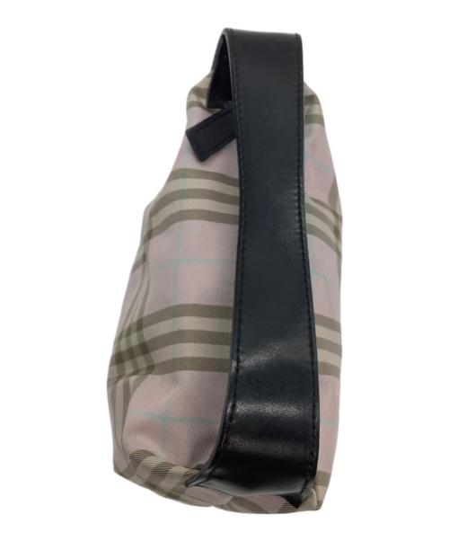 BURBERRY LONDON（バーバリーロンドン）BURBERRY LONDON (バーバリーロンドン) アクセサリーポーチ ピンク×ブラウンの古着・服飾アイテム