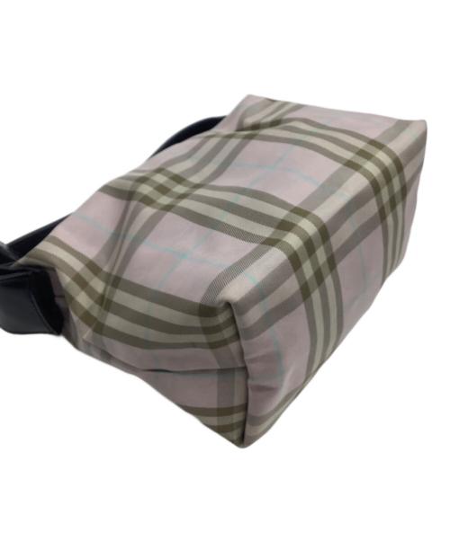 BURBERRY LONDON（バーバリーロンドン）BURBERRY LONDON (バーバリーロンドン) アクセサリーポーチ ピンク×ブラウンの古着・服飾アイテム