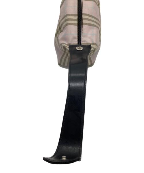 BURBERRY LONDON（バーバリーロンドン）BURBERRY LONDON (バーバリーロンドン) アクセサリーポーチ ピンク×ブラウンの古着・服飾アイテム