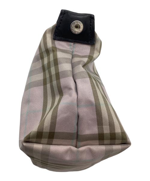 BURBERRY LONDON（バーバリーロンドン）BURBERRY LONDON (バーバリーロンドン) アクセサリーポーチ ピンク×ブラウンの古着・服飾アイテム