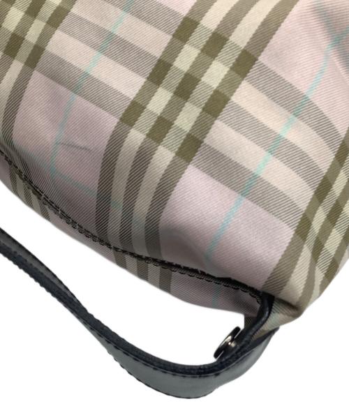 BURBERRY LONDON（バーバリーロンドン）BURBERRY LONDON (バーバリーロンドン) アクセサリーポーチ ピンク×ブラウンの古着・服飾アイテム