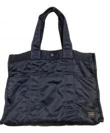 HEAD PORTER（ヘッドポーター）の古着「タンカートートバッグ 幅48cm」｜ネイビー