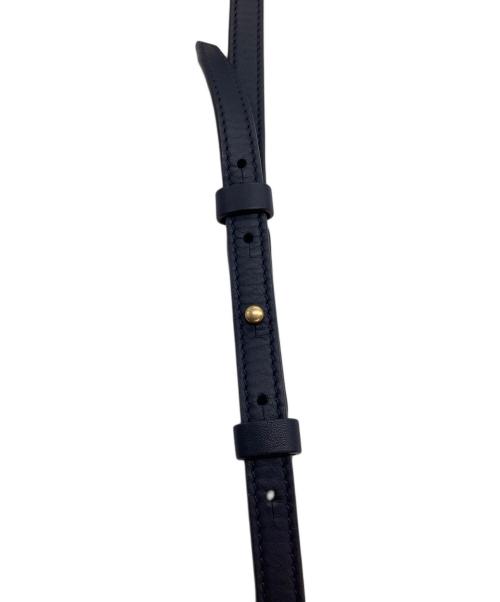 TORY BURCH（トリーバーチ）TORY BURCH (トリーバーチ) ショルダーバッグ　ブロックT　花柄 ネイビーの古着・服飾アイテム