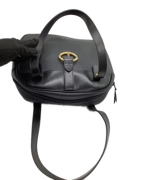 Christian Dior（クリスチャン ディオール）Christian Dior (クリスチャン ディオール) ハンドバッグ ハニカム柄 オールド  ブラックの古着・服飾アイテム