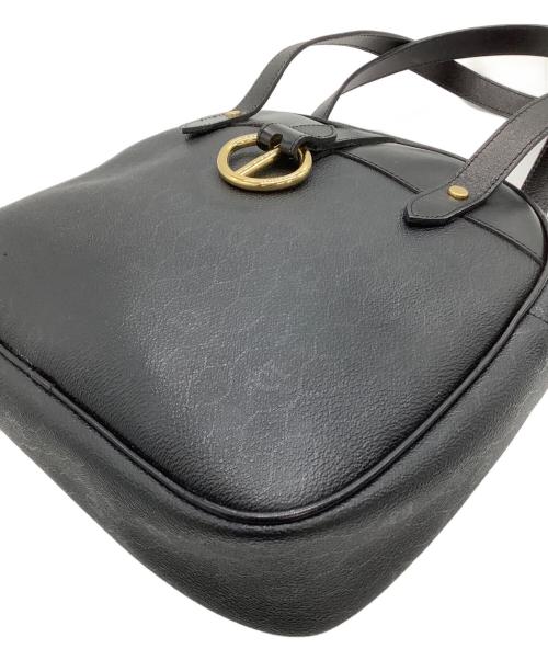 Christian Dior（クリスチャン ディオール）Christian Dior (クリスチャン ディオール) ハンドバッグ ハニカム柄 オールド  ブラックの古着・服飾アイテム